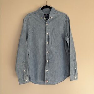 Vineyard Vines Classic Fit Murray Shirt Light Blue Chambray Button Down Size M